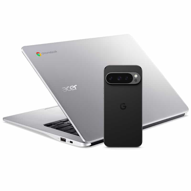 Pack Smartphone Google Pixel 9 6.3'' + PC Portable Acer Chromebook CB314-2H-K227