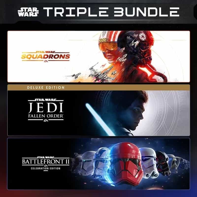 Pack Triple Jeux EA Star Wars: Combattants + Ordre Déchu Deluxe + Bataille II Célébration sur PC (Dématérialisé - Steam)