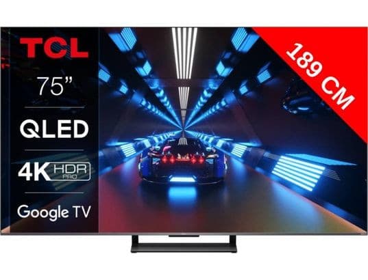 Téléviseur TCL 75C735 - Immersive 75 pouces QLED 4K