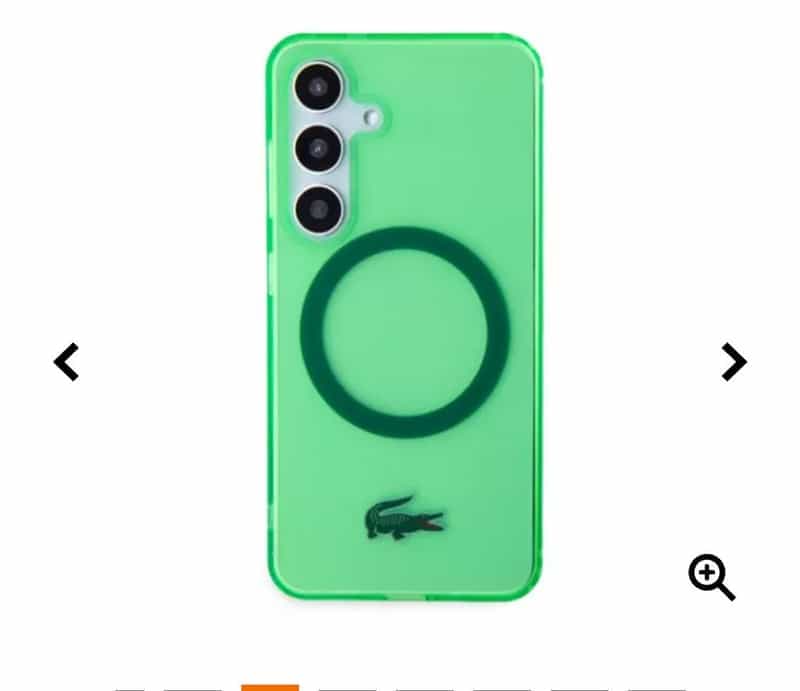 Coque élégante Lacoste pour Galaxy S24 avec MagSafe