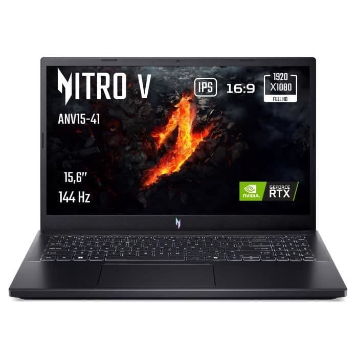 PC Portable Gaming Acer Nitro V 15 ANV15-41-R85W - Écran IPS FHD 144Hz 15,6'', Ryzen 5 7535HS, 16Go RAM, 512Go SSD, RTX 4050 - Sans Système d'Exploitation