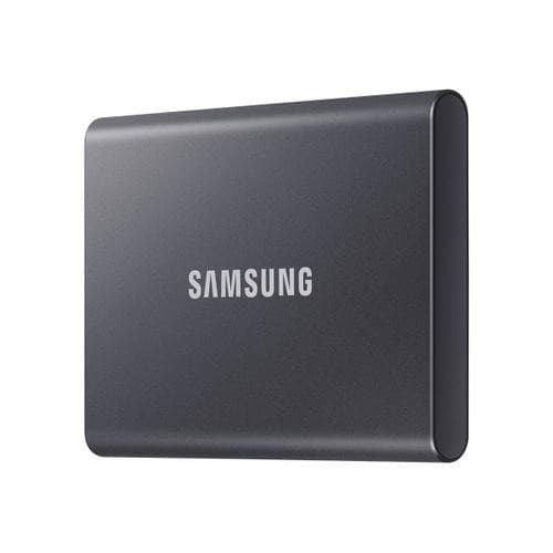 SSD externe Samsung T7 MU-PC2T0T - 2 To - Ultra rapide et sécurisé - Gris Titan