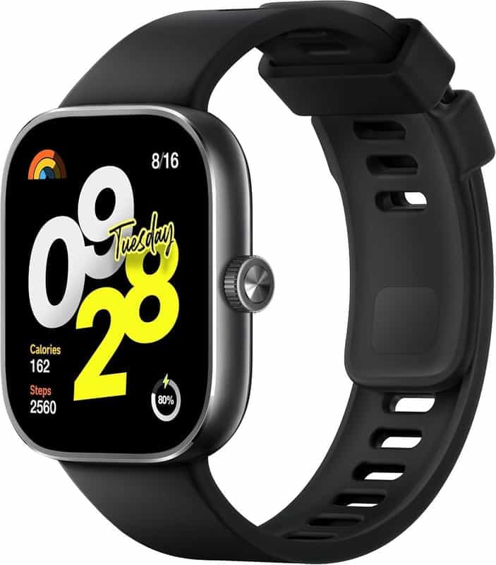 Montre Intelligente Xiaomi Redmi Watch 4 - Grand Écran 1,97'', Autonomie de 20 Jours, 150+ Modes de Sport, GPS Intégré