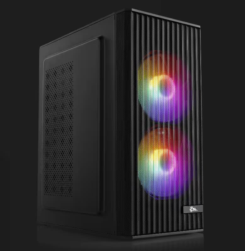 PC Gamer Sprint 5683 - Ryzen 5 5500, RTX 4060 8 Go GDDR6, 16 Go DDR4-RAM, SSD 500 Go Kingston NV2