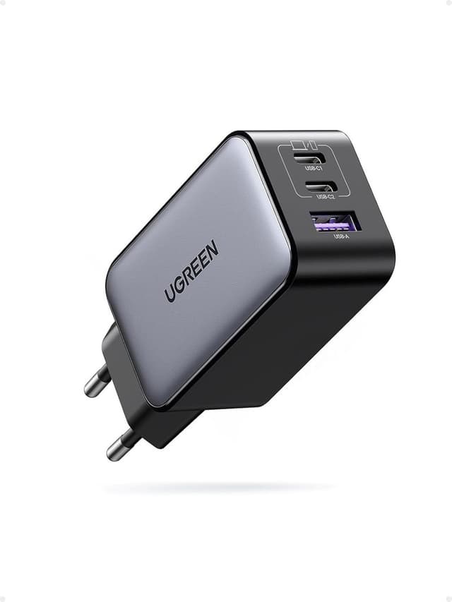 Chargeur USB C Ugreen 65W Rapide - 3 Ports GaN