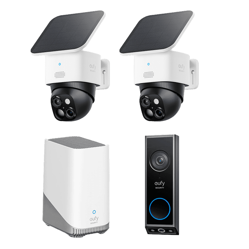 Pack de Surveillance SoloCam S340 (2 caméras) + Sonnette Vidéo E340 + HomeBase S380