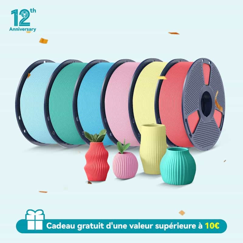 Promotion exceptionnelle sur les filaments PLA, PLA+, PETG et ABS