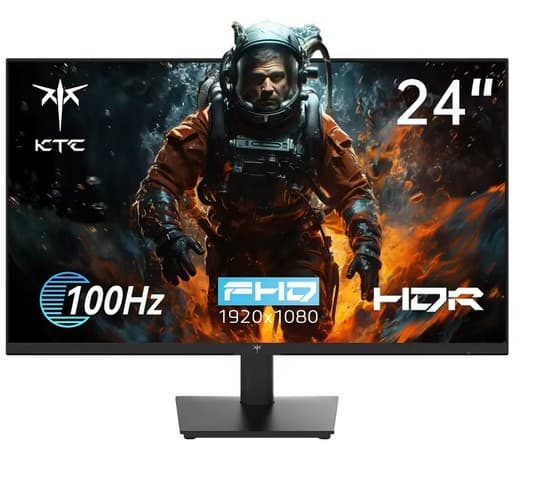 🎮 Écran Gaming KTC 24" - Full HD 1920x1080, 100Hz, HDR10, Rapport de Contraste 4000:1, 104% sRGB (Expédié depuis l'Espagne) 🚀