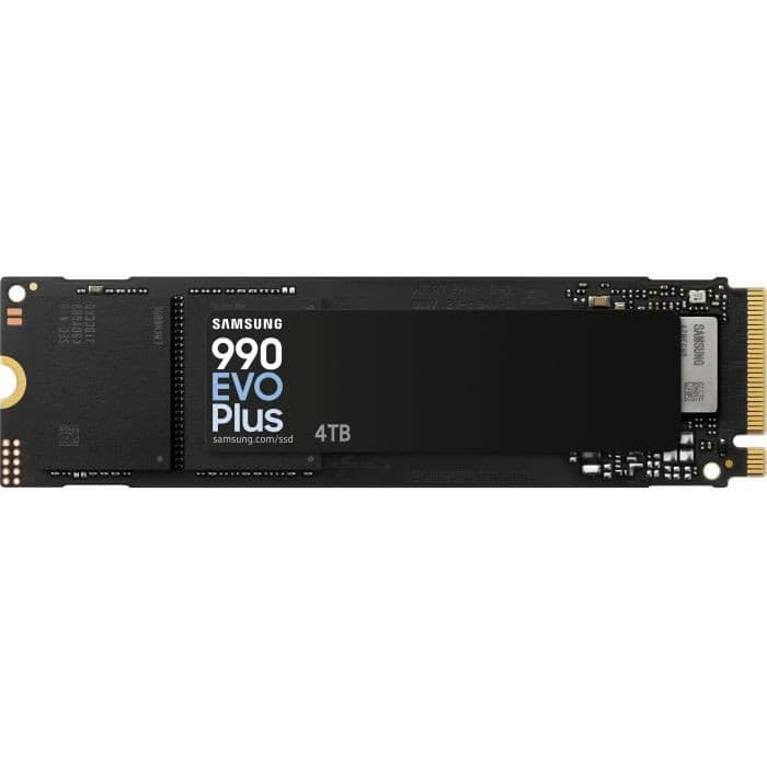 Code promo - SSD Samsung 990 EVO Plus 4 To - NVMe M.2 PCIe 4.0 x4, Vitesse lecture jusqu'à 7250 Mo/s