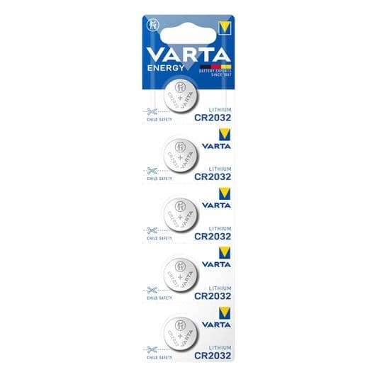 Lot de 5 piles lithium VARTA CR2032 de 3V