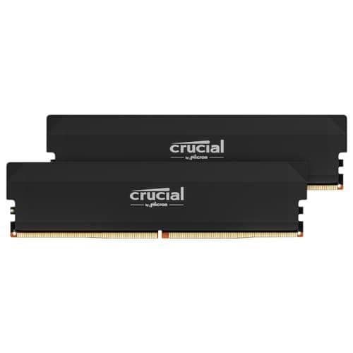 Kit mémoire RAM DDR5 Crucial Pro 32 Go (2x 16 Go) - 6000MHz, CL36