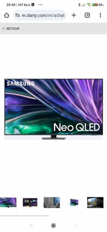 Téléviseur Samsung TQ65QN86D NEO QLED 65'' 4K avec Dolby Atmos