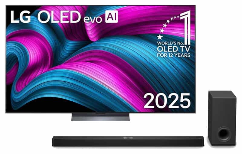 Pack TV 77" LG OLED77C5 et Barre de son S90TY : 4K, OLED Evo, Dolby Vision, VRR 144Hz