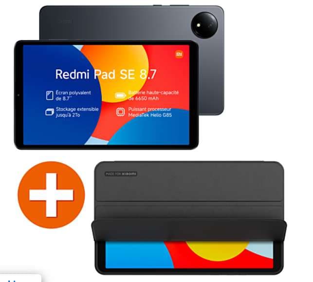🎉 Promotion Exclusif Via Appli + Coupon 🎁 Tablette Xiaomi Pad SE 8,7" 64Go + Housse (60,80 avec Mi Points)