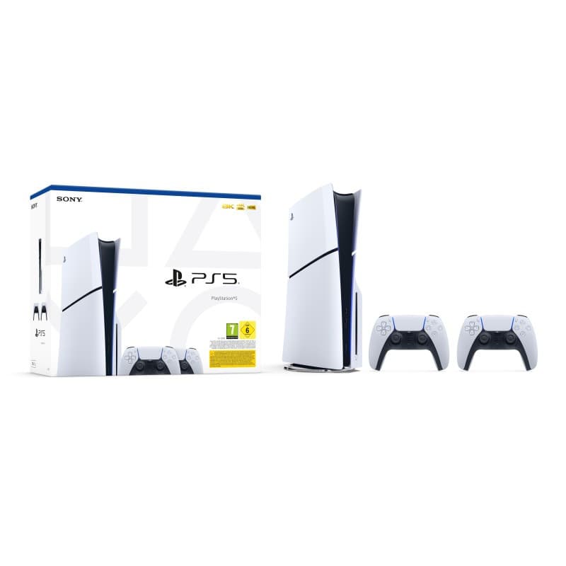 Pack Playstation 5 Slim Standard avec 2 Manettes PS5 Dualsense 🎮