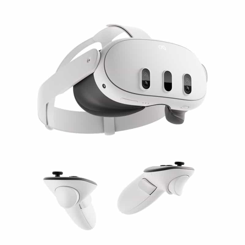 Casque VR/AR Meta Quest 3 - 512 Go en blanc avec 3 mois de Meta Quest+