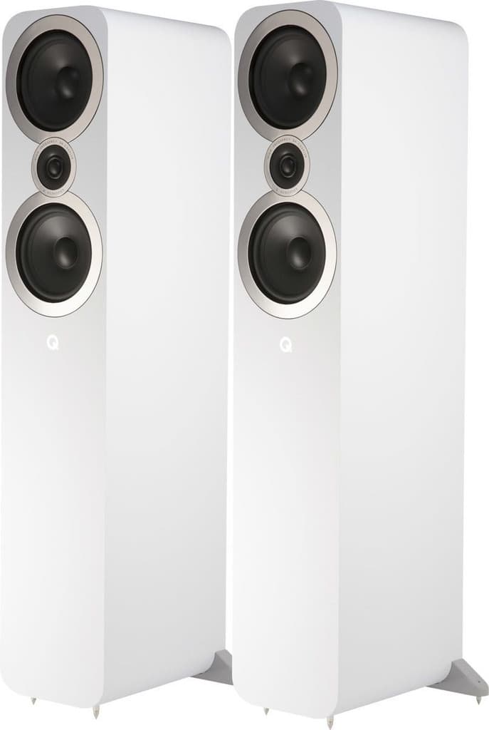 Enceintes colonnes Q Acoustics 3050i blanc mat à prix malin