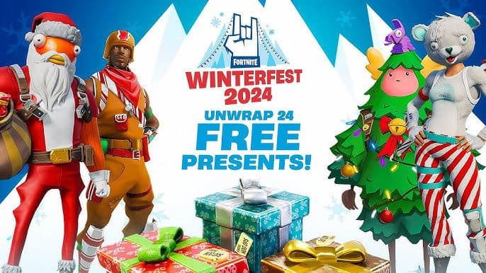 Fête hivernale Fortnite 2024 - Découvrez les cadeaux jusqu'au 7 janvier (fortnite.com)