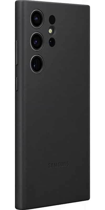 Étui Samsung S23 Ultra - Cuir Noir Élégant