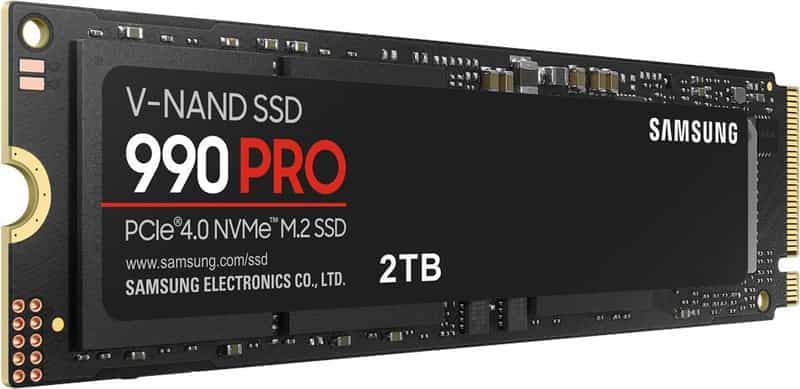 Code promo - SSD Interne Samsung 990 Pro 2 To - M.2, PCIe 4.0, Hautes Performances et Efficacité Énergétique