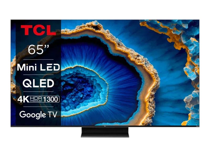 TV 65" TCL 65C803 - Mini-LED, 4K UHD, 144 Hz, HDR Premium 1300, Dolby Vision, HDMI 2.1, VRR/ALLM, Google TV (Via 236.70€ cagnottés)