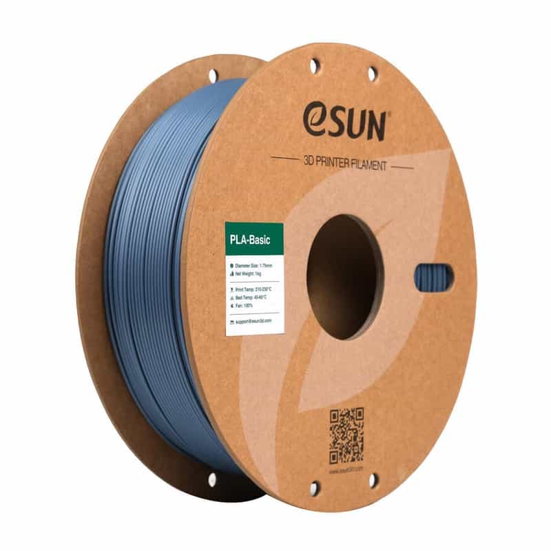 Filament PLA 3D 1Kg eSUN Basic Gris - Qualité supérieure à prix avantageux!