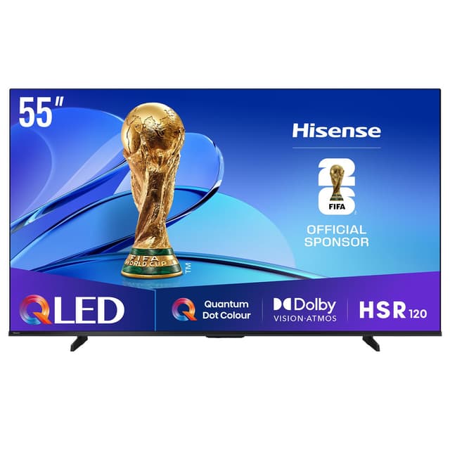 Code promo - TV 55" Hisense 55E7Q - QLED 4K UHD Téléviseur, Dolby Vision Atmos, HDMI 2.1