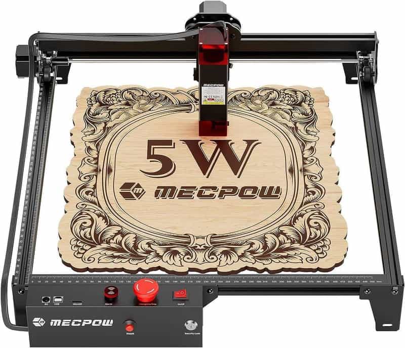 Graveur Laser Professionnel Mecpow X3 - 5W de Puissance, Précision de Gravure de 0.01 mm
