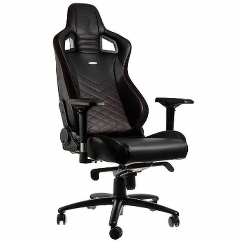 Chaise gaming Noblechairs EPIC - Rouge Simili-cuir