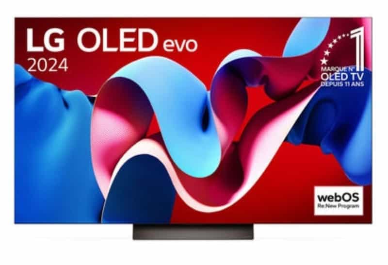 Téléviseur LG OLED77C4 77" OLED Evo 2024 : 4K, 144Hz, HDR10 Pro, FreeSync Premium