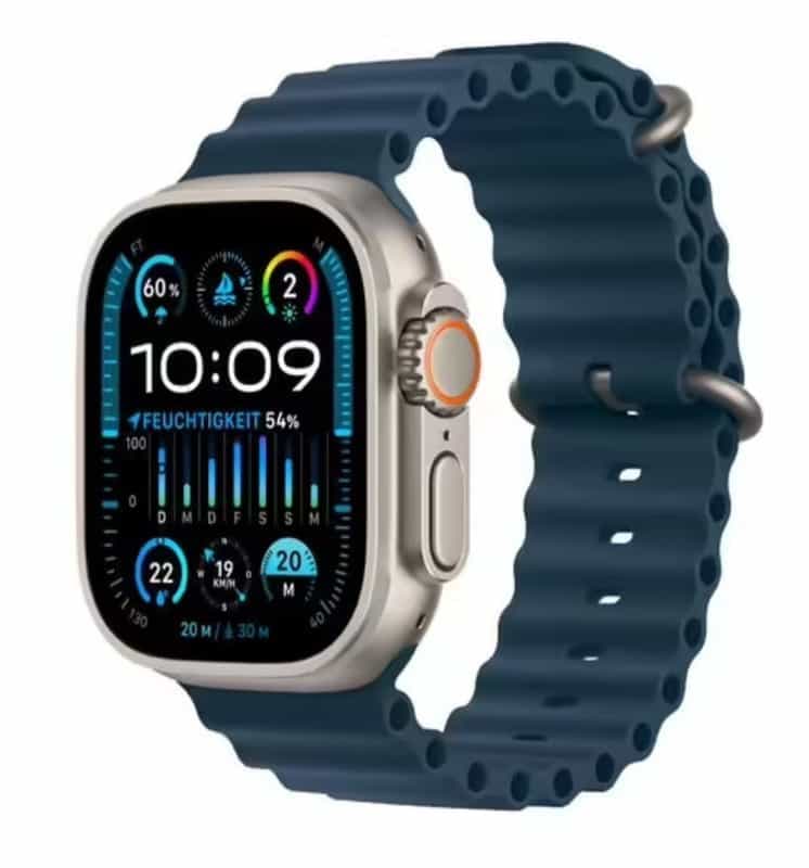 Nouvelle Apple Watch Ultra 2 GPS + Cellular - Titane 49 mm Bleu Océan