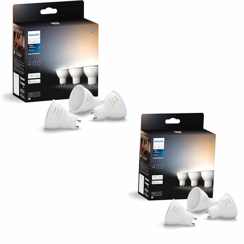 Offre spéciale : Lot de 6 ampoules Philips Hue White Ambiance GU10