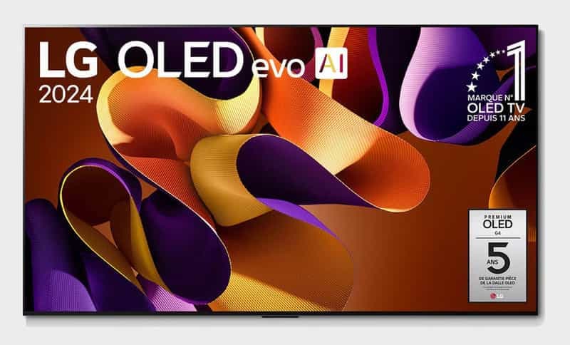 Téléviseur LG OLED55G4 - 55" pouces, OLED, 4K Ultra HD - 2024 📺