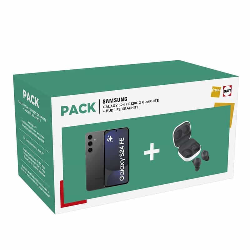 Pack Samsung Galaxy S24 FE 6,7" 5G avec Buds FE et 100€ remboursés