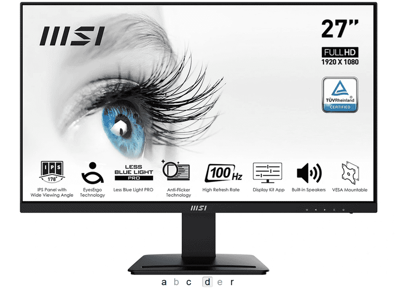 Ecran PC 27" Msi PRO MP273A - Performances et immersion ultimes 💻