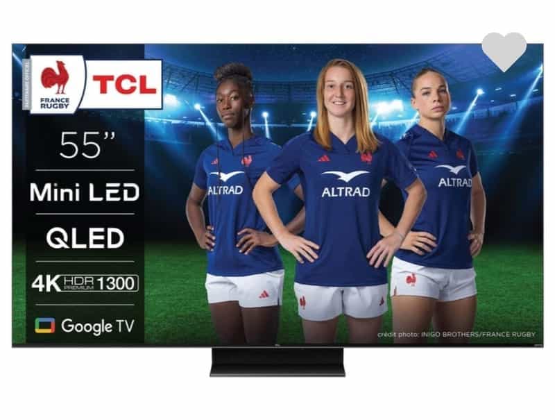 TV TCL 55C805 : 55" UHD 4K Mini LED pour une expérience visuelle exceptionnelle