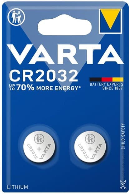 Lot de 2 piles Lithium Varta CR2032, 3 Volts - Vendeur tiers 🌟