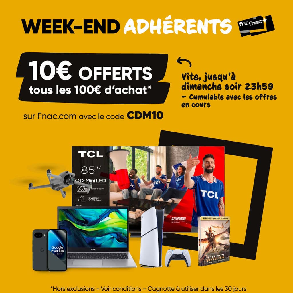 Code promo - [Adhérents] 10€ offerts tous les 100€ d’achat / 20€ sur les marques Ninja & Shark