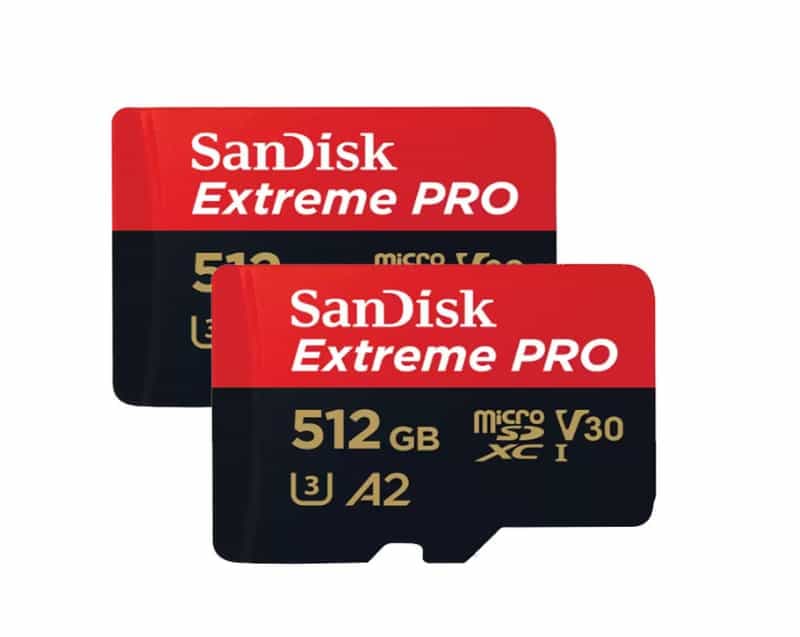 Lot de 2 Cartes microSDXC SanDisk Extreme PRO UHS-I - 512 Go