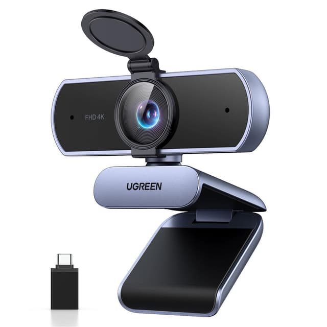 Webcam 4K UGREEN - Autofocus, Double Micro, Cache de Confidentialité