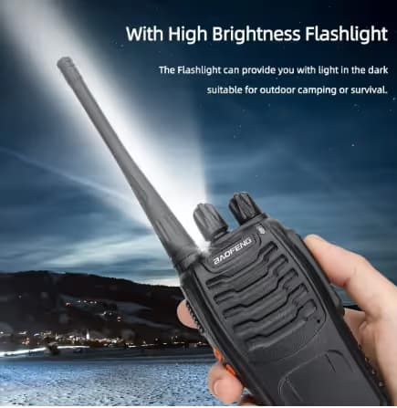 1/2 pz Baofeng BF 888S Walkie Talkie UHF 400 470MHz 888s ricetrasmettitore radio a due vie a lungo raggio per Hotel di caccia