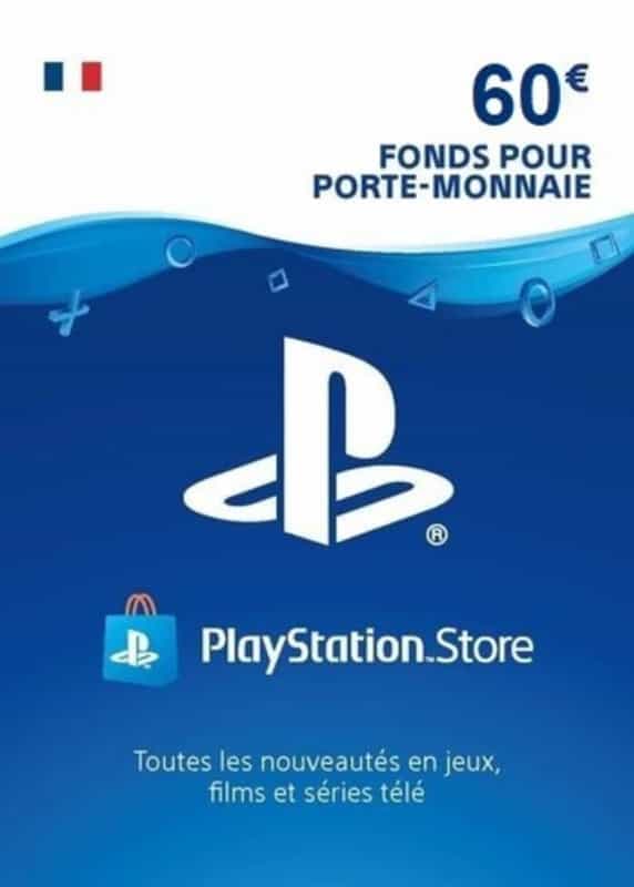 Carte PSN : Playstation Store de 60€ (Dématérialisé)
