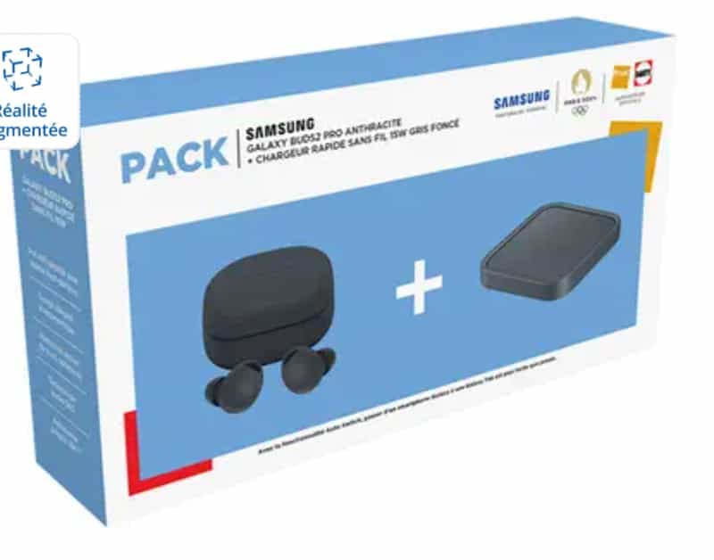 Ecouteurs SAMSUNG PACK GALAXY BUDS2 PRO NOIR + CHARGEUR RAPIDE