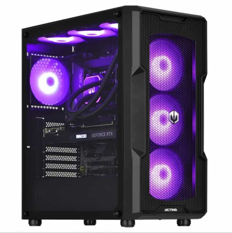 PC Gamer ACTINA - Processeur Intel 13600KF, Carte graphique RTX 4080 16Go, 32Go de RAM DDR5, Carte mère B760, SSD 1TO, Alimentation 850W Gold, Watercooling 360