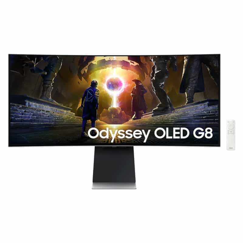 Ecran PC 34" Samsung Odyssey OLED G8 - G85SD Series, OLED, Intelligent- incurvé, 3440 x 1440 UWQHD, 175 Hz, HDR10, HDR10+, 0.03 ms