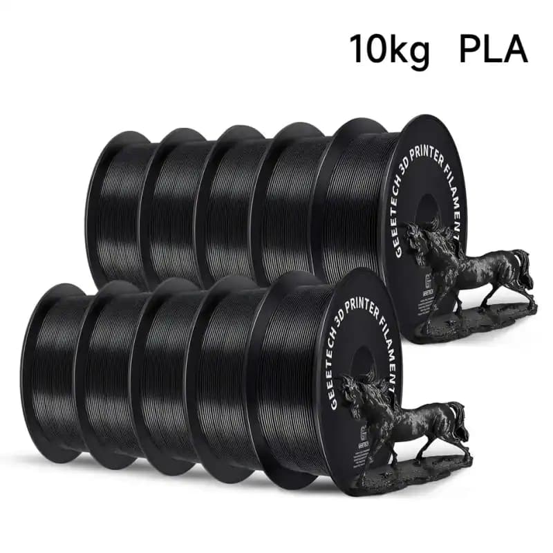 Code promo - Lot de 10 Bobines de Filament Geeetech (1 kg chacune) pour Imprimante 3D : PLA, PETG, Silk PLA, TPU, ABS+