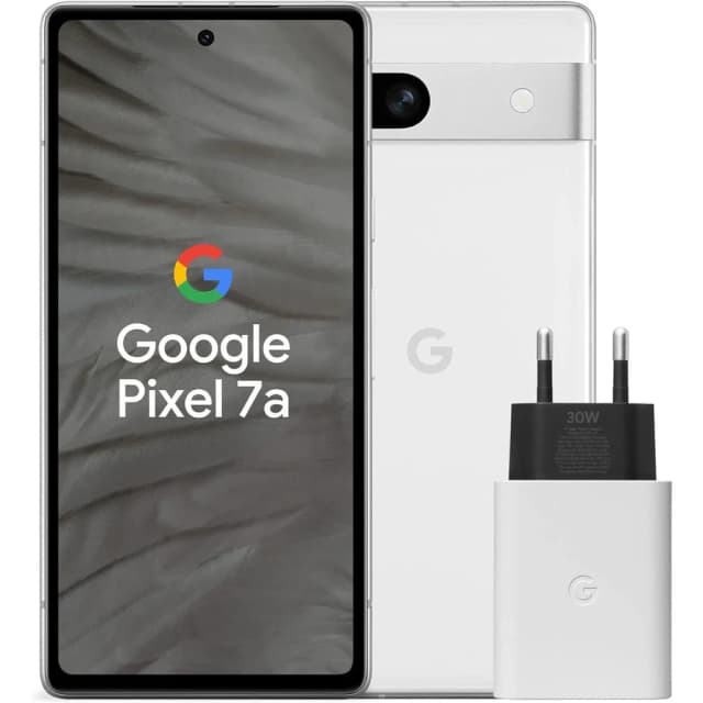 Google Pixel 7A 6,1" blanc avec chargeur 30W