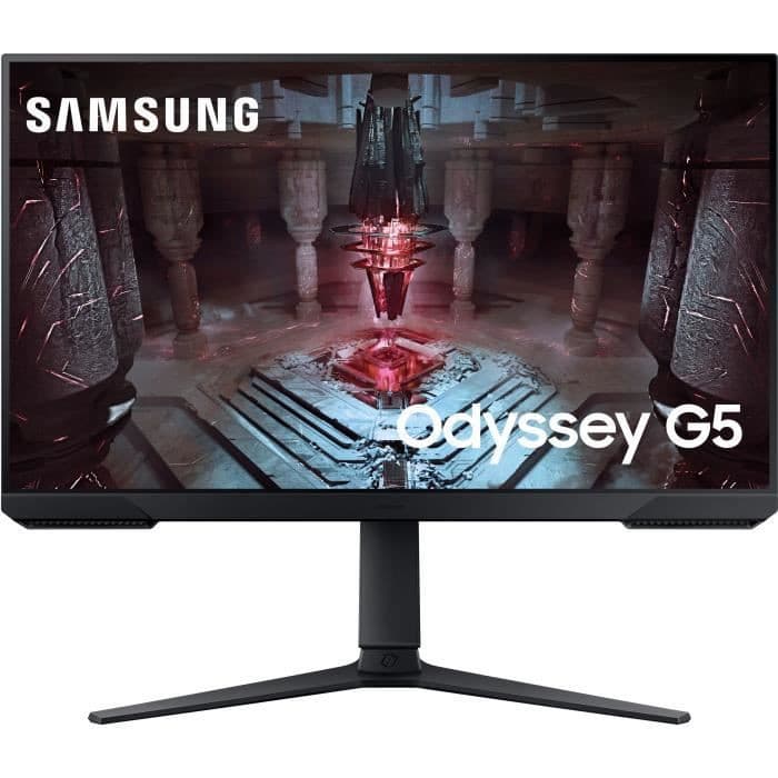 Écran PC 27" Samsung Odyssey G5 : WQHD, 165 Hz, 1 ms, pied réglable