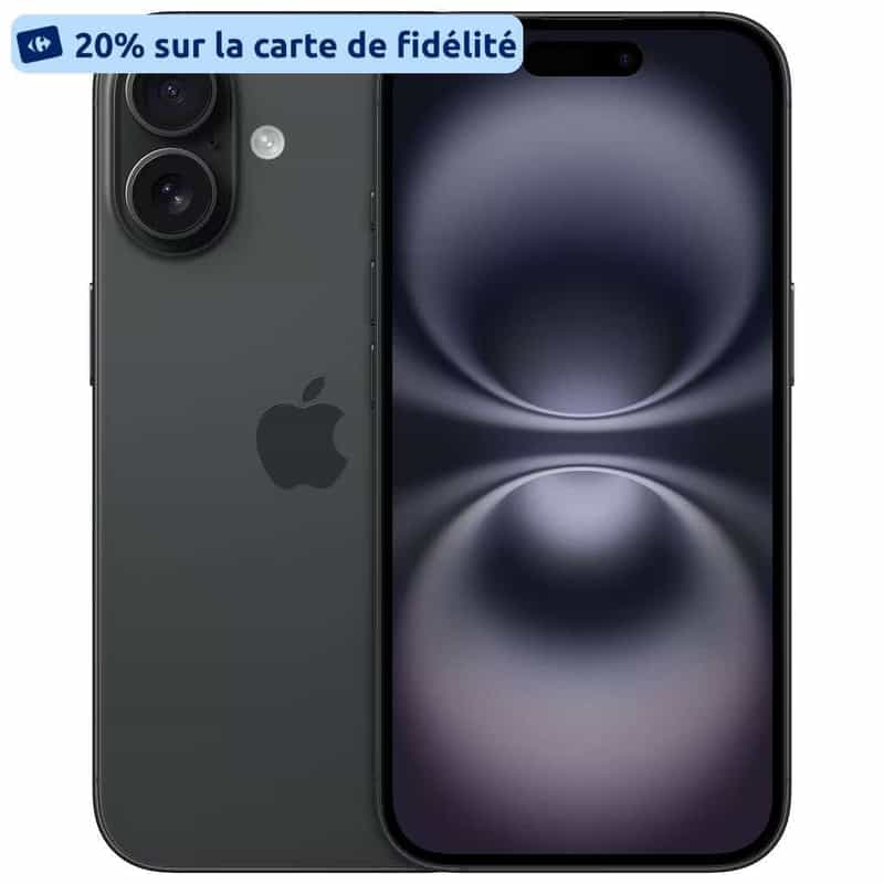 [Offre Spéciale] iPhone Apple 16 - 128 Go, 6,1'' couleur au choix
