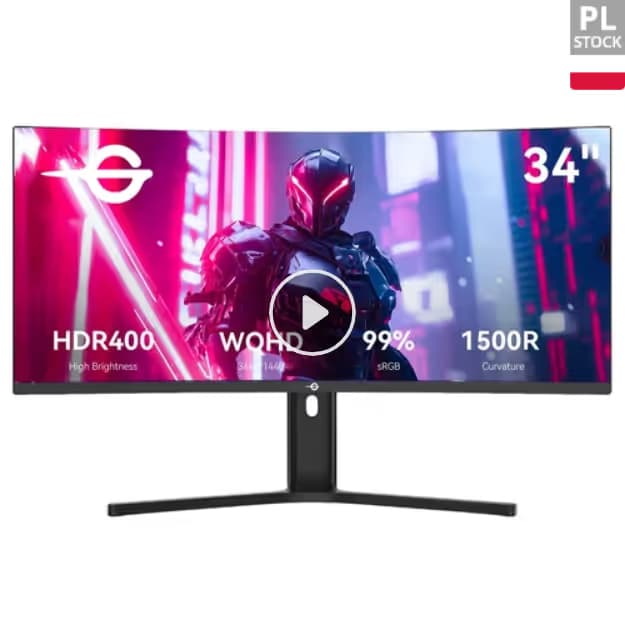 Code promo - Écran PC 34" Titan Army C34A1R - Incurvé, 3440x1440, 165Hz, HDR400, FreeSync et G-Sync